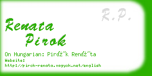 renata pirok business card